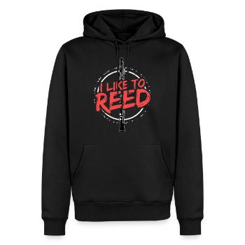 Oboe Geschenk - Männer Premium Bio Hoodie - Schwarz - Vorne - Nico (187cm)