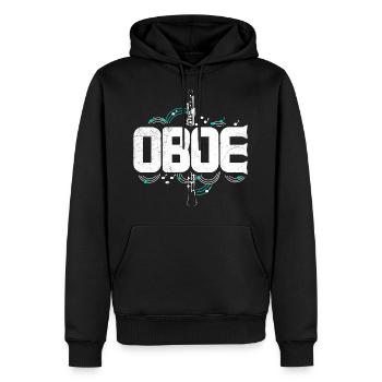 Oboe Oboist Konzert Geschenkidee - Männer Premium Bio Hoodie - Schwarz - Vorne - Nico (187cm)