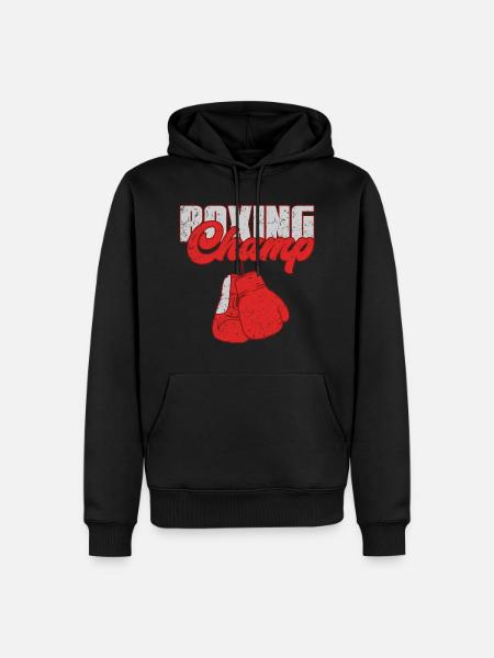 Boxen Boxer - Männer Premium Bio Hoodie - Schwarz
