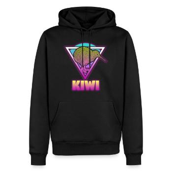 Maori de fruits de Nouvelle-Zélande - Sweat à capuche Premium bio Homme - noir - Devant - Nico (187cm)