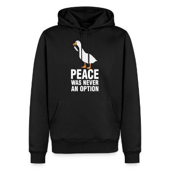 Goose geese meme gift - Men’s Premium Organic Hoodie - black - Front - Nico (187cm)