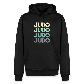 Judo - Men’s Premium Organic Hoodie - black - Front - Nico (187cm)