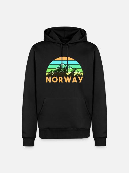 norway - Men’s Premium Organic Hoodie - black