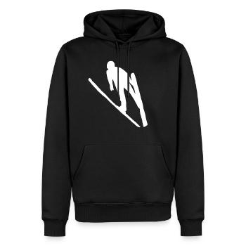 Ski jumping ski ski flying ski jumper winter sport - Men’s Premium Organic Hoodie - black - Front - Nico (187cm)