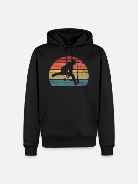 Scooter Retro - Männer Premium Bio Hoodie - Schwarz