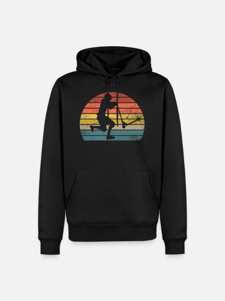 Cascade scooter scooter scooter - Sweat à capuche Premium bio Homme - noir