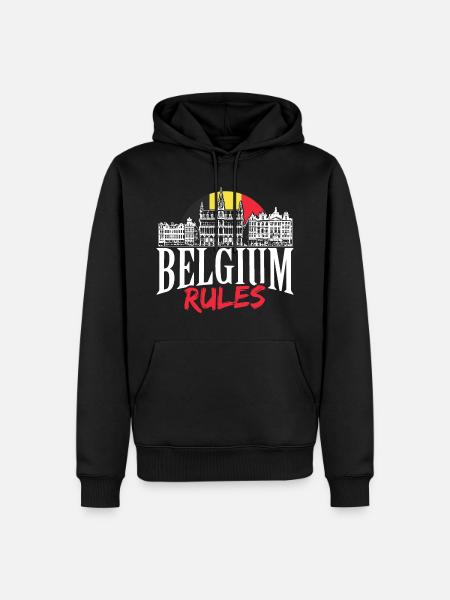 Belgium pride gift idea - Men’s Premium Organic Hoodie - black