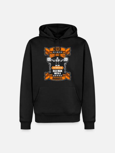 Training Bodybuilder - Men’s Premium Organic Hoodie - black