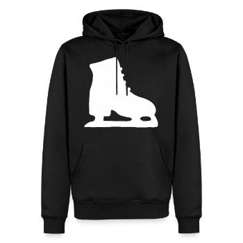 Schlittschuh Eiskunstlauf Eiskunstlaufen Eislauf - Männer Premium Bio Hoodie - Schwarz - Vorne - Nico (187cm)