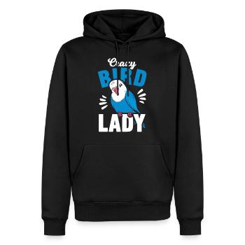 Bird Parakeet Wife Gift - Men’s Premium Organic Hoodie - black - Front - Nico (187cm)