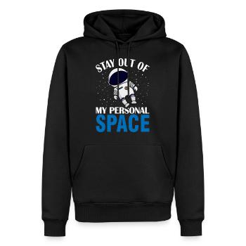Introvert Astronaut Galaxie introvertiert - Männer Premium Bio Hoodie - Schwarz - Vorne - Nico (187cm)