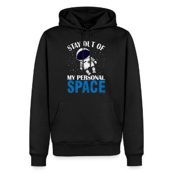 Introvert Astronaut Galaxie introvertiert - Männer Premium Bio Hoodie - Schwarz - Vorne - Nico (187cm)