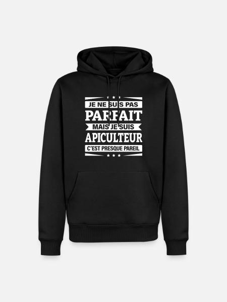 APICULTEUR - Sweat à capuche Premium bio Homme - noir