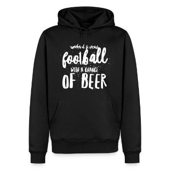 Fußball Fußball Fußball Fußball Fußball Fußball - Männer Premium Bio Hoodie - Schwarz - Vorne - Nico (187cm)