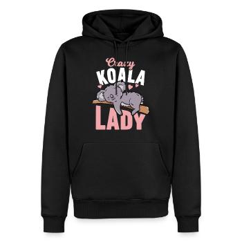 Mignon Koala Koalabär femme - Sweat à capuche Premium bio Homme - noir - Devant - Nico (187cm)