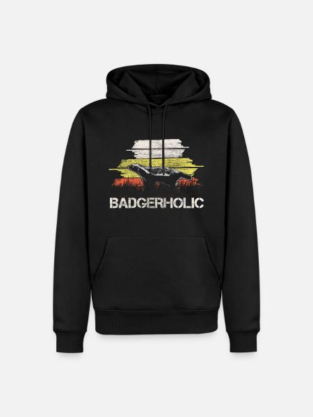 Dachs Tier Geschenk - Männer Premium Bio Hoodie - Schwarz