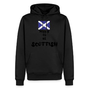 'Proud To Be Scottish' - Männer Premium Bio Hoodie - Schwarz - Vorne - Nico (187cm)