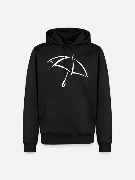 umbrella - Men’s Premium Organic Hoodie - black