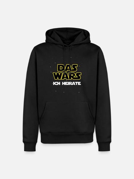 Das wars - Ich Heirate! - Männer Premium Bio Hoodie - Schwarz