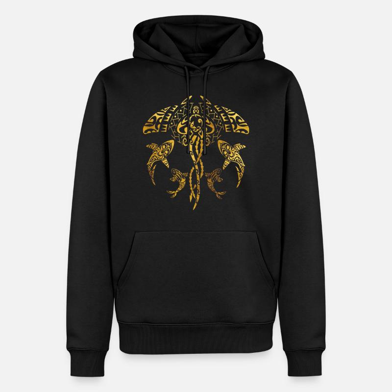 UX Aitutaki - Sweat à capuche Premium bio Homme - noir