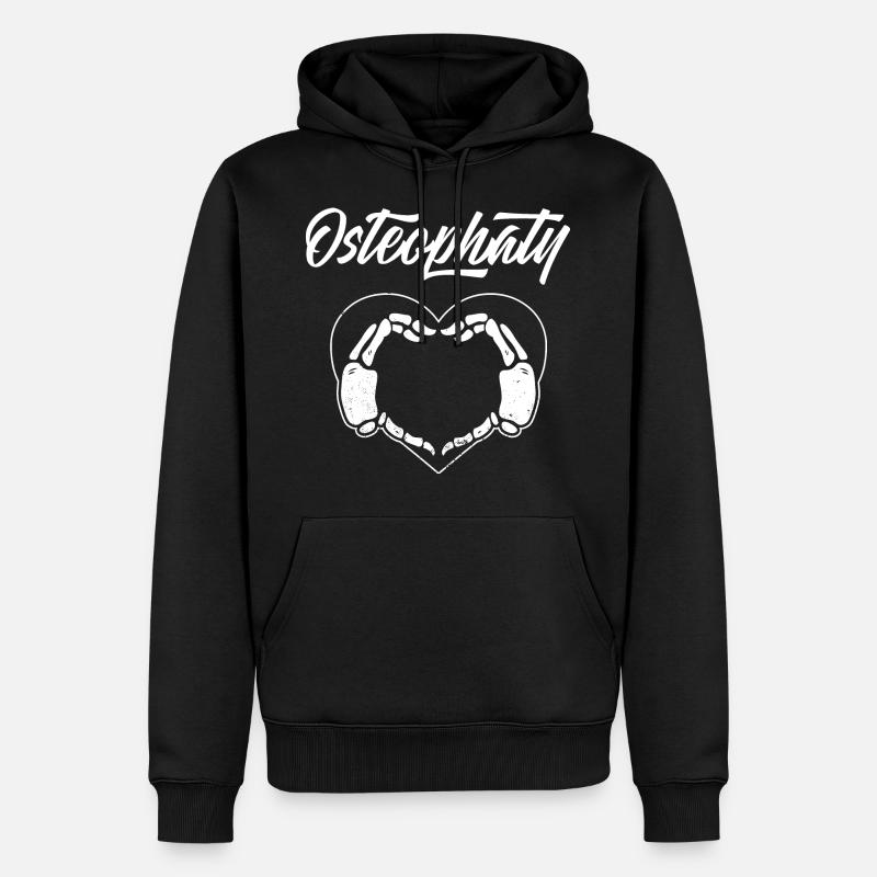 Osteopathy Osteopath Osteopath Chiropractor - Men’s Premium Organic Hoodie - black