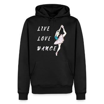 Balett Ballerina Tänzerin Tanzen mädchen - Männer Premium Bio Hoodie - Schwarz - Vorne - Nico (187cm)