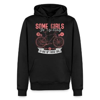 Fahrrad Stadtrad Sportler Geschenkidee - Männer Premium Bio Hoodie - Schwarz - Vorne - Nico (187cm)