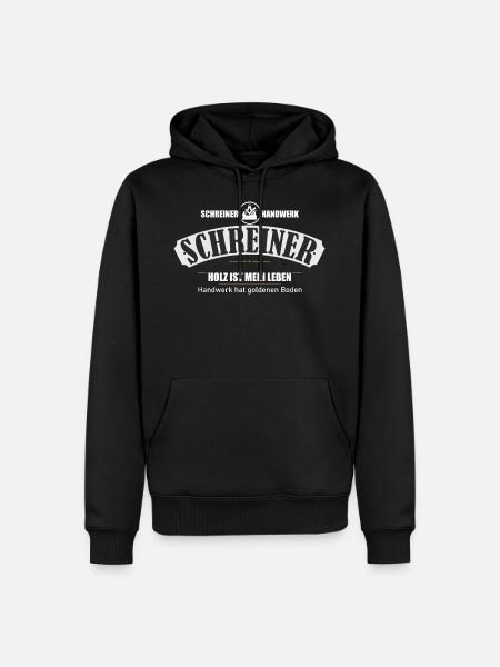 Schreiner Handwerk - Männer Premium Bio Hoodie - Schwarz