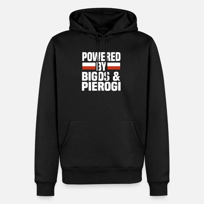 powered by bigos pierogi - Sweat à capuche Premium bio Homme - noir