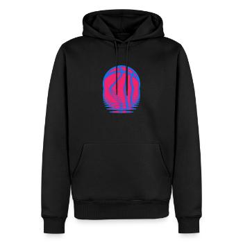 Basketball Spiegelnd Ball Sport - Männer Premium Bio Hoodie - Schwarz - Vorne - Nico (187cm)
