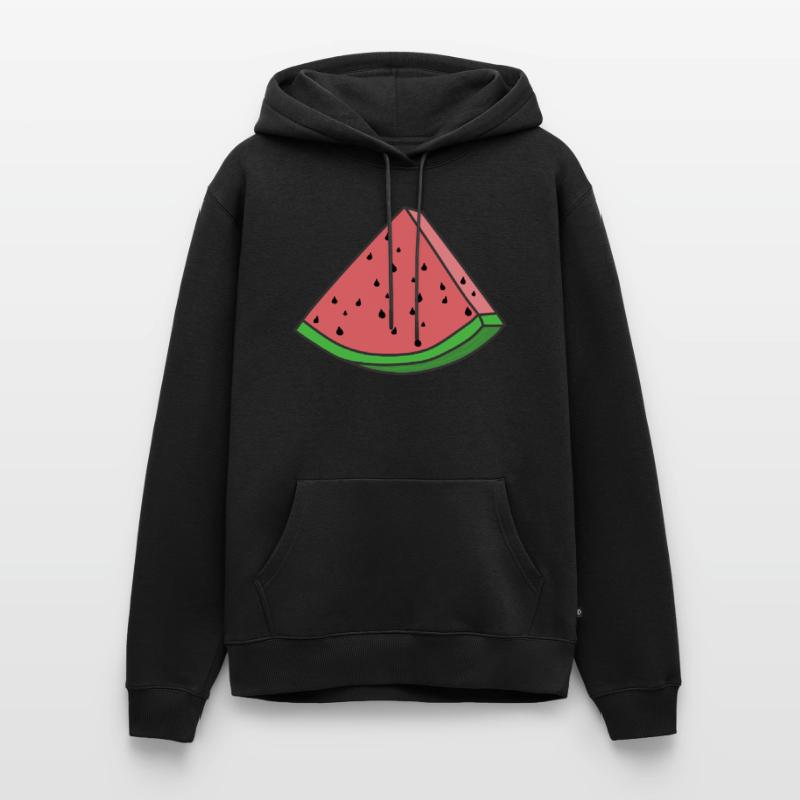 Pastèque Pastèque Pièces de pastèque Sweat à capuche Premium bio Homme