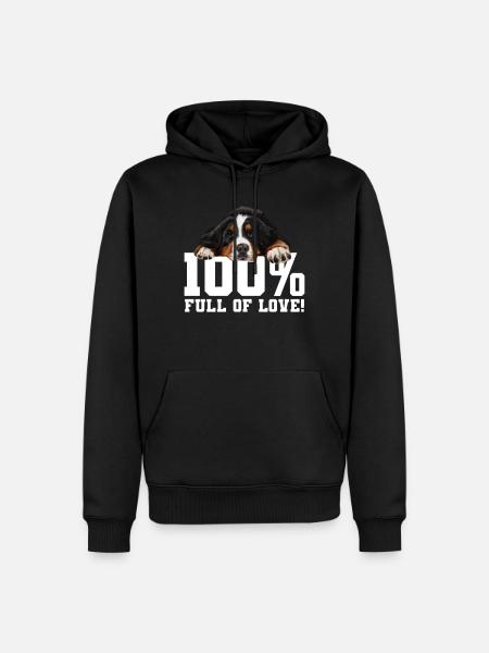 Bouvier bernois - Sweat à capuche Premium bio Homme - noir