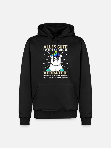 Jobwechsel Kollegen Abschied Arbeitskollegen - Männer Premium Bio Hoodie - Schwarz