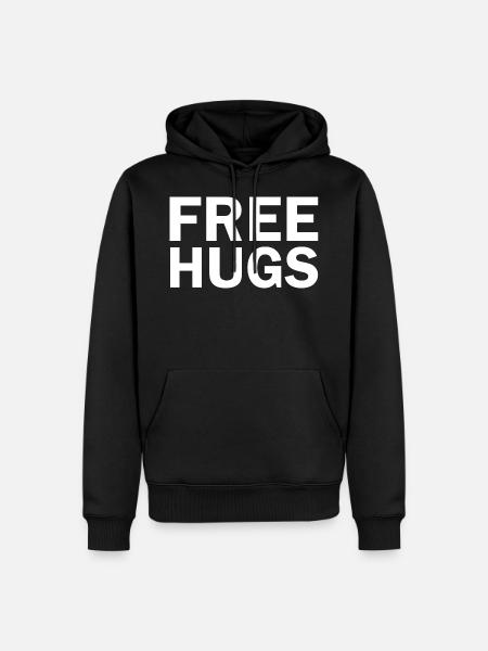 Free hugs - Men’s Premium Organic Hoodie - black