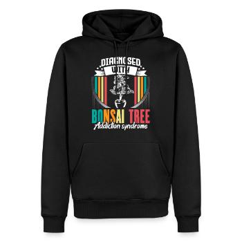 Bonsai Asien Entspannung Geschenk - Männer Premium Bio Hoodie - Schwarz - Vorne - Nico (187cm)