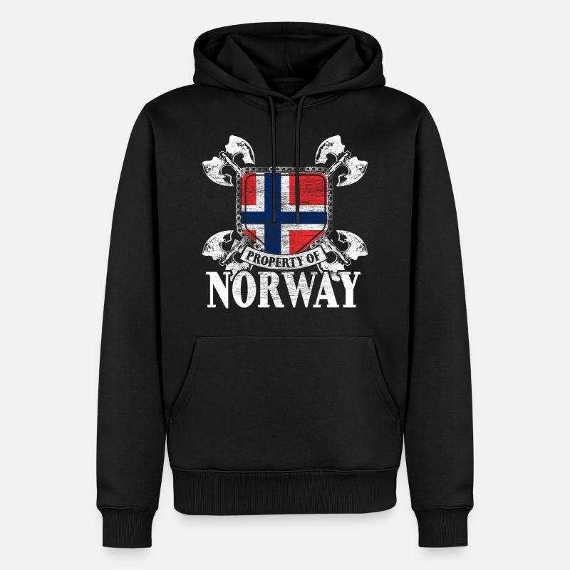 État de Norvège - Sweat à capuche Premium bio Homme - noir