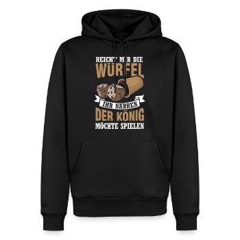 Würfelspiel Würfelpoker Würfeln - Männer Premium Bio Hoodie - Schwarz - Vorne - Nico (187cm)