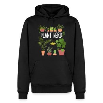 Jardinier Jardinier Hobby Jardinier Plantes - Sweat à capuche Premium bio Homme - noir - Devant - Nico (187cm)
