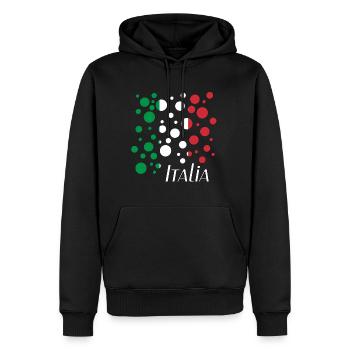 Italia Bubbles - Männer Premium Bio Hoodie - Schwarz - Vorne - Nico (187cm)