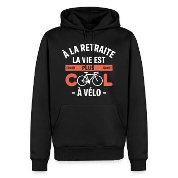 Altersvorsorge ist cooler Fahrrad Geschenkrad - Männer Premium Bio Hoodie - Schwarz - Vorne - Nico (187cm)