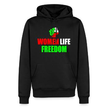 Women life freedom iran - Männer Premium Bio Hoodie - Schwarz - Vorne - Nico (187cm)