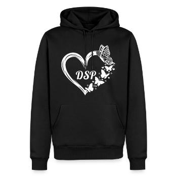 Direct Support Professional - Men’s Premium Organic Hoodie - black - Front - Nico (187cm)