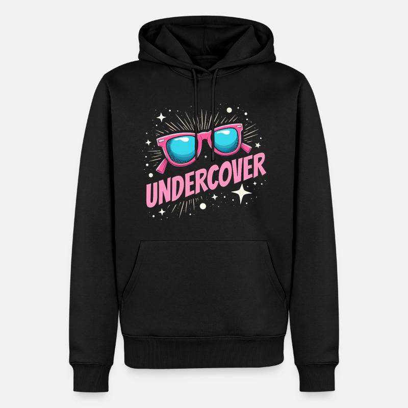 Déguisement Undercover - Sunglasses Fun - Sweat à capuche Premium bio Homme - noir