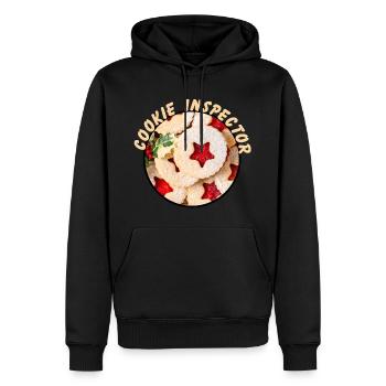 Inspecteur de cookies - Sweat à capuche Premium bio Homme - noir - Devant - Nico (187cm)