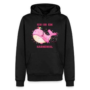 Ich bin ein Karnewal - Karneval / Fastnacht Kostüm - Männer Premium Bio Hoodie - Schwarz - Vorne - Nico (187cm)
