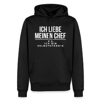 Chef-Design - Männer Premium Bio Hoodie - Schwarz - Vorne - Nico (187cm)