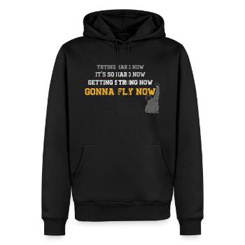Gonna Fly Now - Rocky - Sweat à capuche Premium bio Homme - noir - Devant - Nico (187cm)