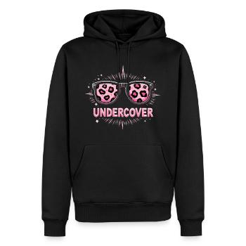 Sonnenbrille & Kostüm - Lustiges Motiv - Männer Premium Bio Hoodie - Schwarz - Vorne - Nico (187cm)