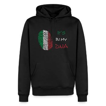 Italy Dna flag of italy Italien - Männer Premium Bio Hoodie - Schwarz - Vorne - Nico (187cm)