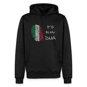 its in my DNA Italien - Männer Premium Bio Hoodie - Schwarz - Vorne - Nico (187cm)